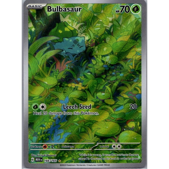 2023 Pokemon Scarlet & Violet 151 Bulbasaur Holo Secret Rare #166/165 English
