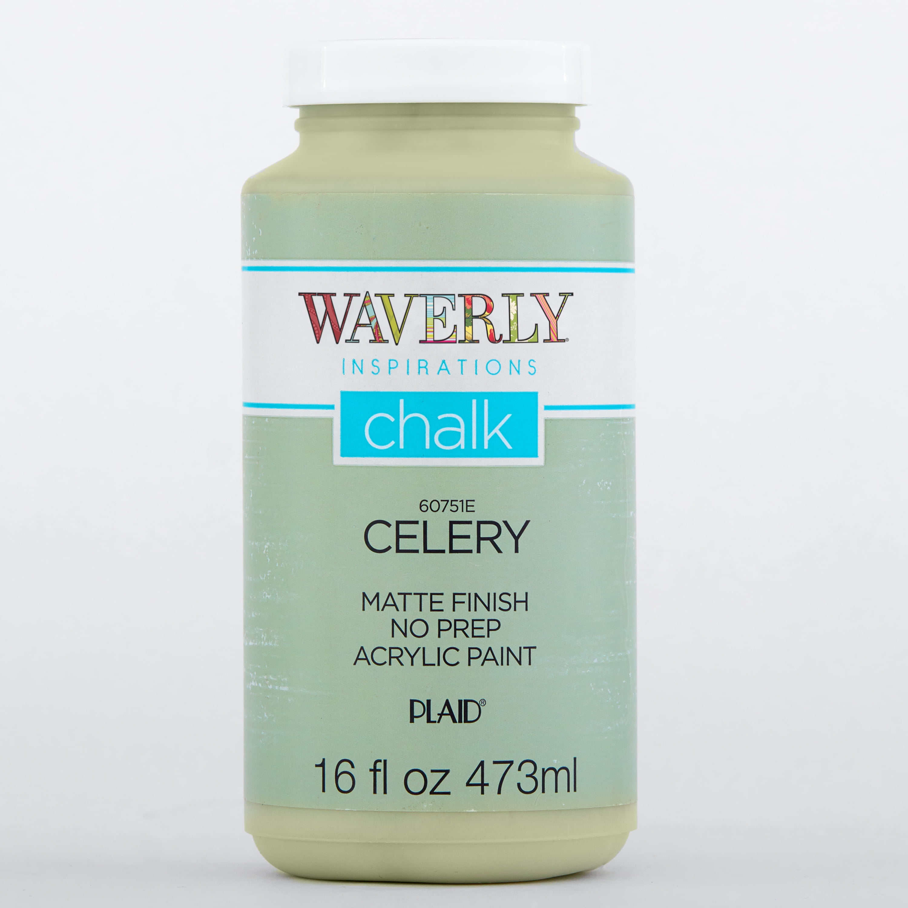 Waverly Inspirations 60751E Chalk Paint, Matte Finish, Celery, 16 fl oz