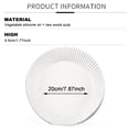 thumbnail image 2 of GTHJEXZ Papier Parchemin pour Friteuse à Air Chaud Antiadhésif pour Cuisson au Four Cuisson Rôtissage Micro-Ondes (100 Pcs 7.8 Pouces Blanc), 2 of 7