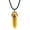 Yellow, variant on Happy date Hexagonal Chakra Pendant Bullet Crystal Pendant Gemstone Pointed Quartz Stone Pendants