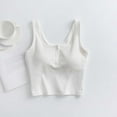 thumbnail image 2 of Ruimatai Women's Summer Sleeveless Tank Top with Built-in Bra, Sexy Cami Undershirt, Comfortable Sleepwear, Stretchy & Breathable, Solid Color, 2 of 6