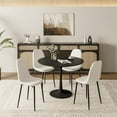 thumbnail image 2 of Modern 35 Inch Round Dining table For 4 - Black, 2 of 6