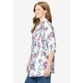thumbnail image 3 of Woman Within Plus Size Pintucked Button Down Gauze Shirt, 3 of 6
