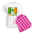thumbnail image 5 of CafePress - Lucky Irish Flag Women's Light Pajamas - Women's Short Sleeve Print T-Shirt and Pants Light Cotton Pajama Set, 5 of 7