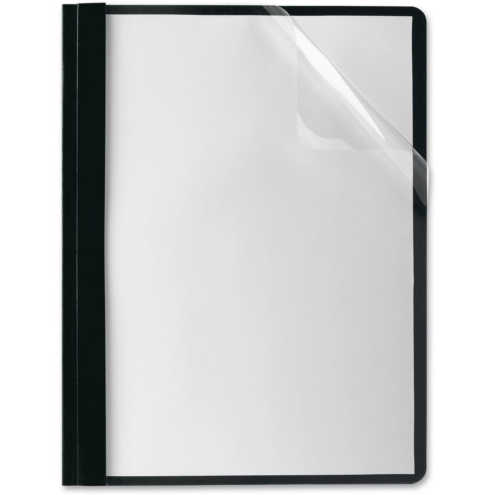 Oxford, OXF58806, Premium Clear Front Report Covers, Black,Clear