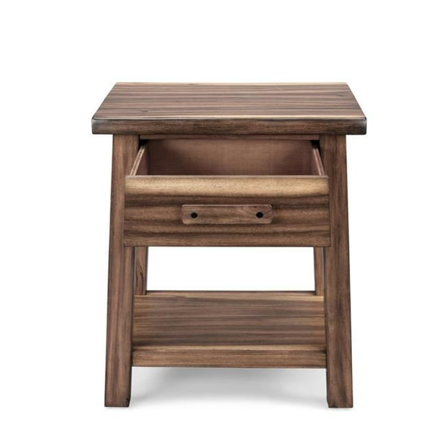 Homestyles 5185-42 Table de Chevet Forêt Retraite&44; Brun - 28 x 23,75 x 19 Po
