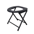 thumbnail image 1 of Asiento de inodoro plegable portátil, adecuado para adultos, antideslizante y resistente, 1 of 8