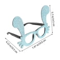 thumbnail image 5 of KAKOWELY Preciosas y divertidas gafas de fiesta con forma de conejo de Pascua, para disfrazarse, decorar, suministros para fiestas, regalos., 5 of 5