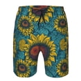 thumbnail image 3 of Goofa Sunflowers Printed Mens Swim Trunks Summer Quick Dry Short Beach Swimwear Bathing Suits-Small, 3 of 9
