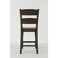 thumbnail image 5 of Jofran Madison County Rustic Reclaimed Pine Farmhouse Ladderback Counter Stool (Set of 2), 5 of 7