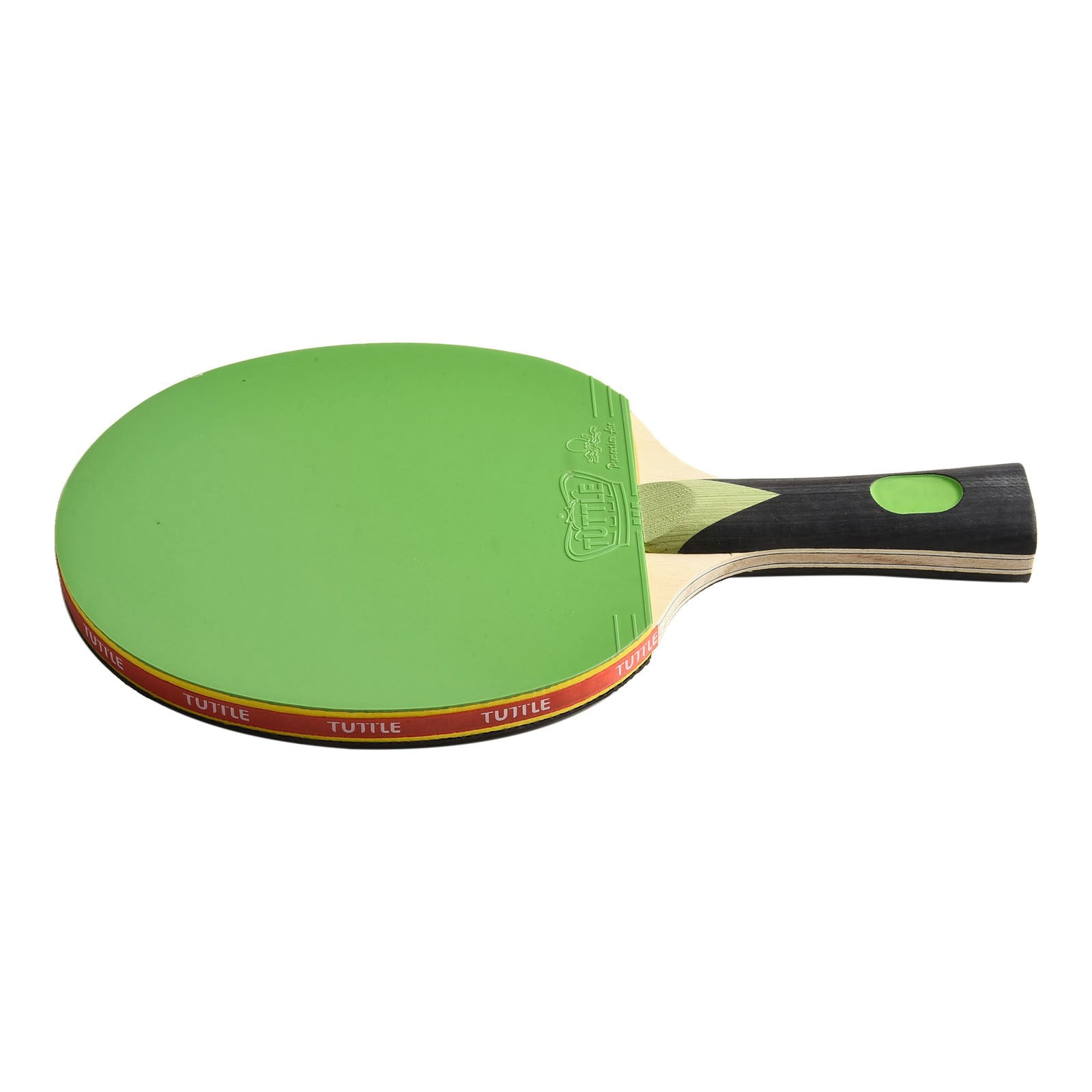1Pc Table Tennis Racket Strong Spin Control Ping Pong Rackets 7 Ply Wood Bat Fl Long Handle Colorful With Case Green Fangkenuo
