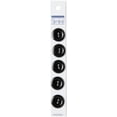 thumbnail image 1 of Slimline Buttons Series 1-Black 2-Hole 3/4" 5/Card, 1 of 1