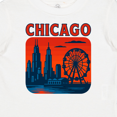 thumbnail image 4 of Inktastic Chicago City Skyline Silhouette Retro Boys or Girls Baby T-Shirt, 4 of 5