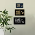thumbnail image 3 of Signs ByLITA Classic Framed Sonríe, Te Estamos Grabando Las 24 horas Graphic Spanish Security Sign (Navy Blue / White) - Large, 3 of 6
