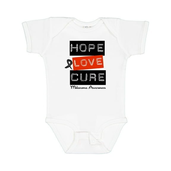 Inktastic Melanoma Hope Love Cure Boys or Girls Baby Bodysuit