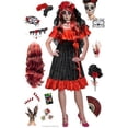 thumbnail image 2 of Plus Size Dia de los Muertos! Sexy Day of the Dead Red Halloween Costume 5X, 2 of 4