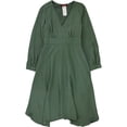 thumbnail image 1 of MaxMara Vestido de línea A sólido para mujer, verde, 10, 1 of 2