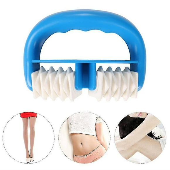 Plastic 2 Wheels Muscle Massage Roller Massager Cellulite Roller