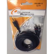 VOYZ 3.5mm Mini Plug to Two RCA Plugs Audio Y Cable Splitter 12 Feet (PS-209-12)