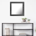 thumbnail image 7 of Stonebriar 20" x 20" Black Modern Square Wood Chevron Wall Mirror, 7 of 7