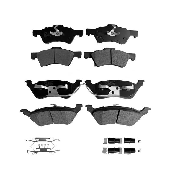 Set of 8 Front-Rear Ceramic Brake Pad Kit For 2001-2007 Chrysler Town & Country