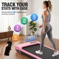 thumbnail image 5 of Walking Pad with 8% Manual Incline & Vibration Modes, 2.5HP Under Desk Treadmill for Home Office, 300 lbs Capacity Portable Treadmill with Remote Control & LED Display, Ultra Quiet Space-Saving, 5 of 6