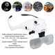 thumbnail image 4 of Lupa De Diadema Recargable Con Manos Libres, Ajuste Seguro Y Liviano Lupa De Cabeza LED Recargable Distancia De Lente Ajustable Con 5 Lentes Desmontables Para Manualidades, 4 of 7