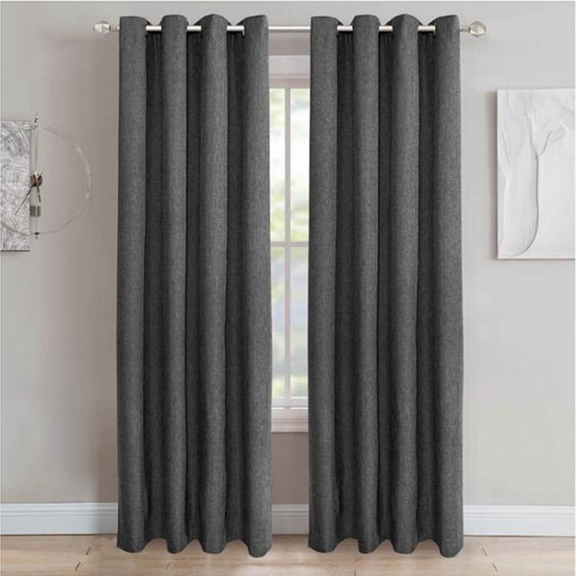 cortina blackout vanguard gris obscuro 135 x 210 cm