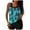 New2/Sky Blue, variant on Otvok Women Two Piece Casual Swimsuits Conservative Print Strappy Back Set