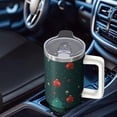 thumbnail image 4 of Christmas Reindeer 40oz Stainless Steel Tumbler with Handle and Straw, Winter Holiday Coffee Mug, Leak Proof Travel Cup Gifts for Women Men, 4 of 4