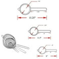thumbnail image 2 of Procizion MSPROC Stainless Steel Fine Mesh Strainers for Colander Sieve - Set of 5, 2 of 9