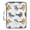 Cartoon Birds and Dots, variant on Haosy Accordion File Organizer Zipper Binder 500 Sheet 6-Tab Expanding File Folder Multi-Pocket 1.2 Inch 3 Ring Shark Fish Swimming