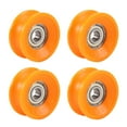 thumbnail image 2 of 4Pcs 6X30X13mm Plastic Coated Sealed Bearings Steel 606ZZ Deep U Groove Guide Pulley Rail Ball Rolling Bearing Wheel, 2 of 4