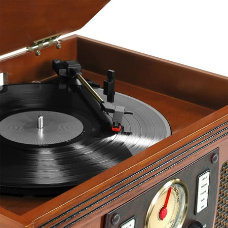 Victrola - Navigator Bluetooth Record Player with Matching Record Stand - Mahogany