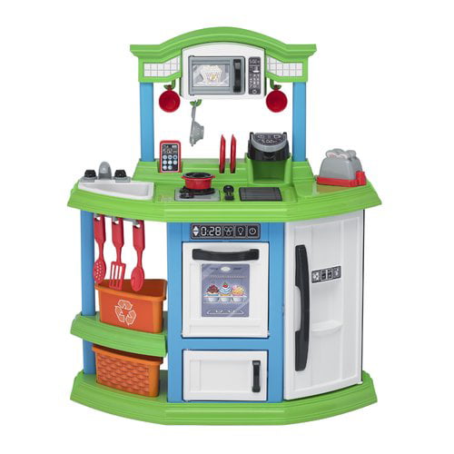 American Plastic Toys Cozy Comfort Play Kitchen with Piece Accessory Play - Walmart.com