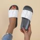 thumbnail image 5 of Amzcrzy Zapatos de mujer,Zapatos de mujer,Zapatillas de mujer, Zapatillas de verano informales y cómodas para mujer, zapatillas planas de suela suave para playa a la moda Sandalias Mujer Zapatillas D, 5 of 6