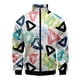 thumbnail image 2 of Chaqueta con estampado geométrico 3D para hombre, abrigo deportivo callejero de gran tamaño, estilo Harajuku, para primavera y otoño, chaquetas con cremallera, ropa para hombre, 2 of 5