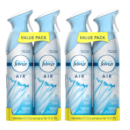 (2 pack) Febreze AIR Effects Air Freshener Linen & Sky (4 Total, 17.6