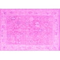 thumbnail image 1 of Ahgly Company Machine Washable Indoor Rectangle Abstract Pink Modern Area Rugs, 5' x 8', 1 of 4