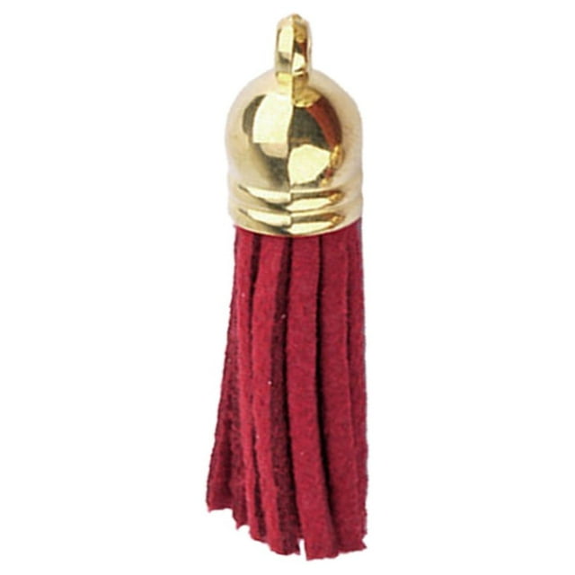 10 Pcs Porte-Clés Breloques Décorations à Franges Accessoires de Recherche Accessoires de Bricolage Accessoires de Fabrication de Bijoux à Franges pour Bricolage Rouge Foncé