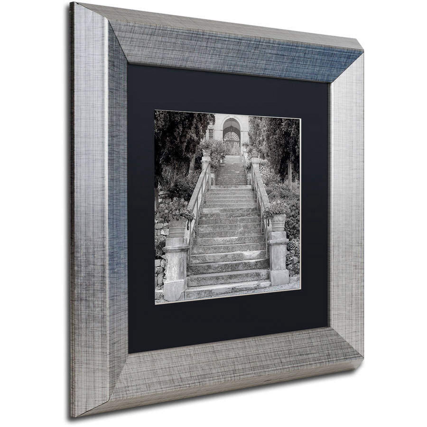 Trademark Fine Art "Liguria II" Canvas Art by Alan Blaustein, Black Matte, Silver Frame