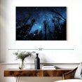 thumbnail image 3 of Elephant Stock Forest Night Sky Wall Art - Horizontal Canvas Wall Art - Living Room Wall Decor - Astronomy & Space Canvas - Black And Blue Decor - 39" x 26", 3 of 8
