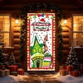 thumbnail image 6 of Yyuenw Christmas Door Tapestry Xmas Front Door Hanging Decor Holiday Party Cloth Door Curtain For Home Front Door Bedroom Wall Indoor Xmas, 6 of 9