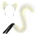 thumbnail image 3 of Conjunto de diadema y cola de gato para cosplay, ideal para fiestas, disfraces y festivales. Color D, 3 of 9