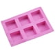 thumbnail image 3 of Molde Rectangular de Silicona Billuyoard Grado Alimenticio 6 Rejillas Rosa, 3 of 6