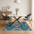 thumbnail image 3 of ODIKA Aesthetic Cartoon Motif Retro Graphic Border Bold Funky Refined Easy Care Kids Safe for Small Living Room, Playroom, Bedroom, 3 of 7