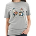 thumbnail image 3 of Plus Size Oktoberfest Hog God Dance Graphic Design Ring Spun Combed Cotton Short Sleeve Deluxe Jersey T-Shirt - Heather Grey XL, 3 of 4