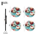 thumbnail image 2 of Personalized Analog Clock Non-Ticking Silent Wall Clocks Battery Operated Clocks with Picture Decorative for Living Room-Cupcake Blue Pattern(12inch), 2 of 4