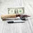 thumbnail image 4 of Hair-on Deer Bone Handle Stone Blade Ornamental Knife #4354    Mountain Man Knife, 4 of 5