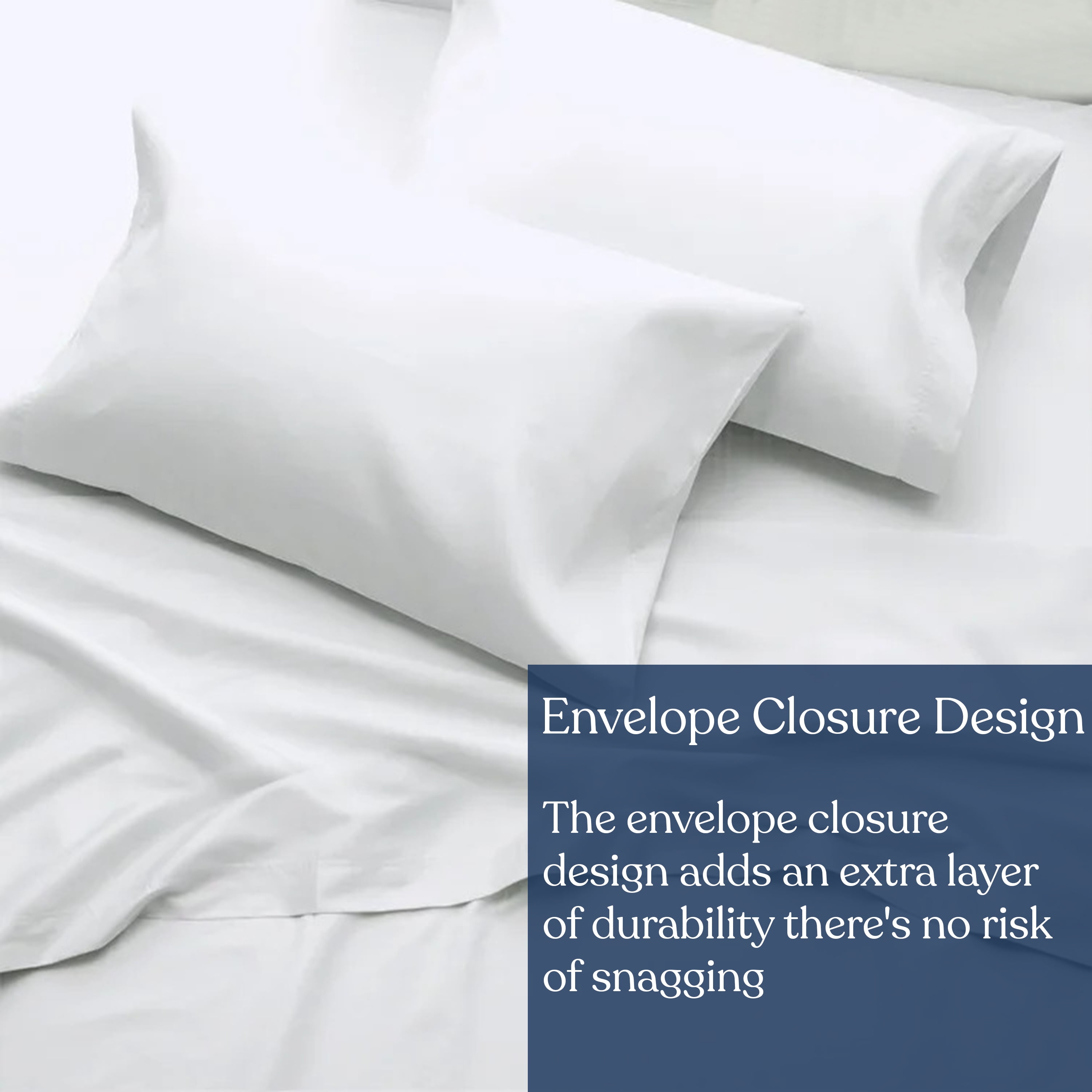 Delara GOTS Certified 100% Organic Cotton King Pillowcase Set of 2, 21"x36", 400TC Long Staple, Ultra Soft, Breathable & Smooth, Ivory
